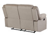 Microfiber Fabric Upholstered Sofa Set / 9824-BEIGE