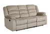 Microfiber Fabric Upholstered Sofa and Loveseat / 9824-BEIGE-2PC