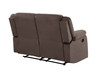 Microfiber Fabric Upholstered Sofa Set / 9824-BROWN