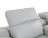 7-Piece 1 Console 3-Power Reclining Italian Leather Sectional / 9762-LT_GRAY-3PWR-7PC