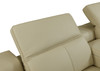 8-Piece 1 Console 3-Power Reclining Italian Leather Sectional / 9762-BEIGE-3PWR-8PC