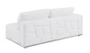 Transitional Italian Top Grain Right Arm Facing Leather Sectional / 998-WHITE-RAF-SECT