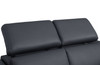 Italian Leather Loveseat with Power Recliner / 990-DK-GRAY-L