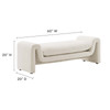 Waverly Boucle Fabric Bench / EEI-6379