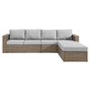 Convene Outdoor Patio Sectional Sofa and Ottoman Set / EEI-6332