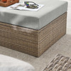 Convene Outdoor Patio Sectional Sofa and Ottoman Set / EEI-6332