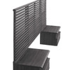 Render Wall Mount Twin Headboard and Modern Nightstands / MOD-7115