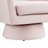 Astral Performance Velvet Fabric and Wood Swivel Chair / EEI-6360