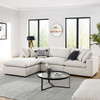 Commix 4-Piece Down Filled Overstuffed Boucle Fabric Sectional Sofa / EEI-6363