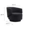 Celestia Boucle Fabric Swivel Chair / EEI-6357