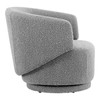 Celestia Boucle Fabric Swivel Chair / EEI-6357