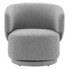 Celestia Boucle Fabric Swivel Chair / EEI-6357