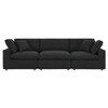 Commix Down Filled Overstuffed Boucle Fabric 3-Seater Sofa / EEI-6362