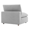 Commix Down Filled Overstuffed Boucle Fabric Armless Chair / EEI-6257