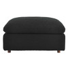 Commix Down Filled Overstuffed Boucle Fabric Ottoman / EEI-6258