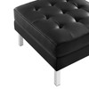 Loft Tufted Vegan Leather Sofa and Ottoman Set / EEI-6410