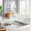 Loft Tufted Vegan Leather Sofa and Ottoman Set / EEI-6410