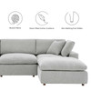 Commix Down Filled Overstuffed Boucle 7-Piece Sectional Sofa / EEI-6370