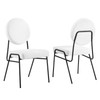 Craft Upholstered Fabric Dining Side Chairs Set of 2 / EEI-6582