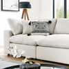 Commix Down Filled Overstuffed Boucle Fabric 4-Seater Sofa / EEI-6364