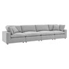 Commix Down Filled Overstuffed Boucle Fabric 4-Seater Sofa / EEI-6364