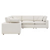 Commix Down Filled Overstuffed Boucle 5-Piece Sectional Sofa / EEI-6368