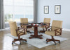 Marietta 5-piece Game Table Set Tobacco and Tan / CS-100171-S5