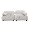 Paloma 2PC Modular 74 Inch Sofa in Light Cream Velvet / PALOMA1LC1RCCM