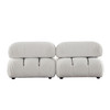 Paloma 2PC Modular 74 Inch Sofa in Light Cream Velvet / PALOMA1LC1RCCM