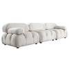 Paloma 3PC Modular 111 Inch Sofa in Light Cream Velvet / PALOMA1LC1AC1RCCM