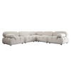 Paloma 5PC Modular 111 Inch Corner Sectional in Light Cream Velvet / PALOMA1LC2AC1SC1RCCM