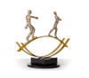 SZ0241 Modern Bronze Acrobats-Tightrope Sculpture / VGTHSZ0241-BRZ