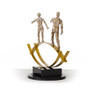 SZ0241 Modern Bronze Acrobats-Tightrope Sculpture / VGTHSZ0241-BRZ