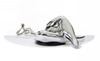 SZ0228 Modern Silver Napping Lady Sculpture / VGTHSZ0228-SLV