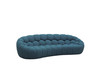 Divani Casa Yolonda - Modern Curved Dark Teal Fabric Sofa / VGEV2126C-SOFA-C-15