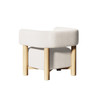 Modrest Fang - Modern White Fabric & Wood Accent Chair / VGEUMC-7114LC-AW-WHT