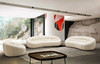Divani Casa Yolonda - Modern Curved Off-White Fabric Sofa Set / VGEV2126C-SET-C-00