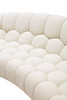 Divani Casa Yolonda - Modern Curved Off-White Fabric Sofa / VGEV2126C-SOFA-C-00