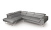 Divani Casa Seth - Modern Dark Grey Leather Left Facing Sectional Sofa / VGBNS-9220-DKGRY-LAF