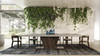 Nova Domus Cairo - Italian Modern Faux Marble & Pecan Elm Extendable Dining Table / VGACCAIRO-TBL