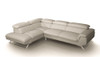Divani Casa Seth - Modern Light Grey Leather Left Facing Sectional Sofa / VGBNS-9220-LTGRY-LAF
