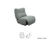 Divani Casa Basil - Modern Grey Fabric Small Electric Recliner Chair / VGSX-22056-RCLNR-SML-SLATE