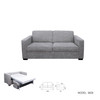 Divani Casa Vlad - Modern Grey Fabric Sofa Bed / VGSX-9828-SFBD-SLATE