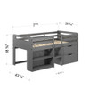 Fabiana Twin Loft Bed / BD01375