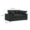 Commix Down Filled Overstuffed Loveseat / EEI-4859