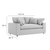 Commix Down Filled Overstuffed Loveseat / EEI-4859