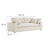 Commix Down Filled Overstuffed Sectional Sofa / EEI-6510