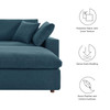 Commix Down Filled Overstuffed Sectional Sofa / EEI-6510