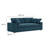 Commix Down Filled Overstuffed Sectional Sofa / EEI-6510