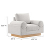 Oasis Upholstered Fabric Armchair / EEI-6402
